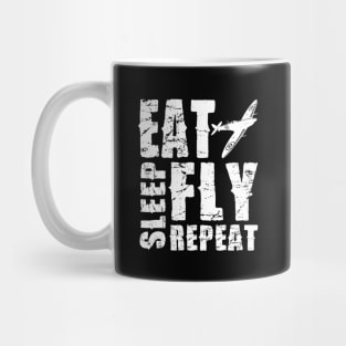 Airplane Pilot Shirts - EAT SLEEP FLY REPEAT Mug